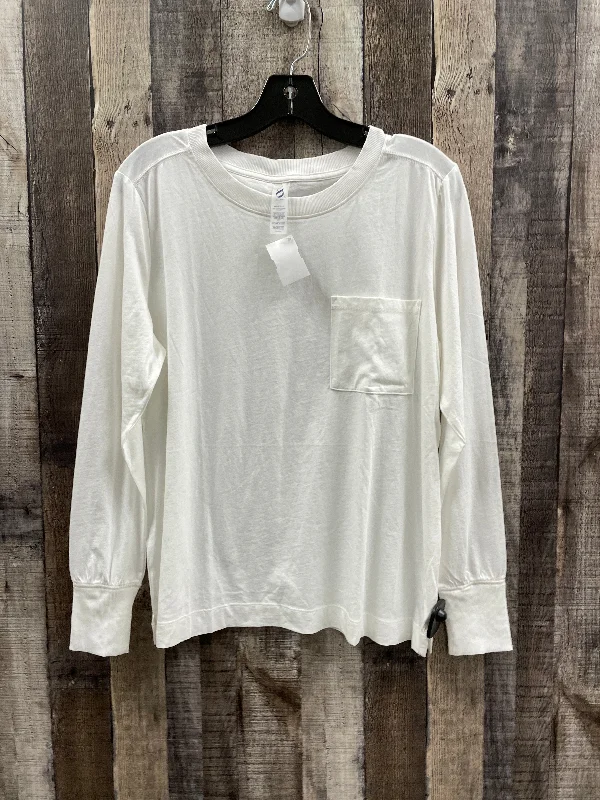 Light long sleeve Top Long Sleeve By Lou And Grey In White, Size: M