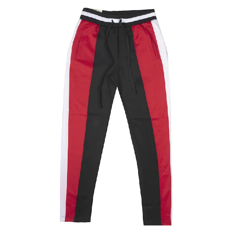 Casual style WOMEN'S AMERICAN BAZI TRACK PANTS RED/BLK - RJJ-7002