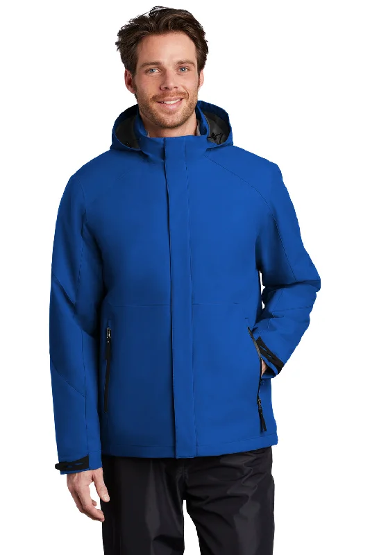 Urban-cool Port Authority Mens Tech Windproof & Waterproof Full Zip Hooded Jacket - Cobalt Blue