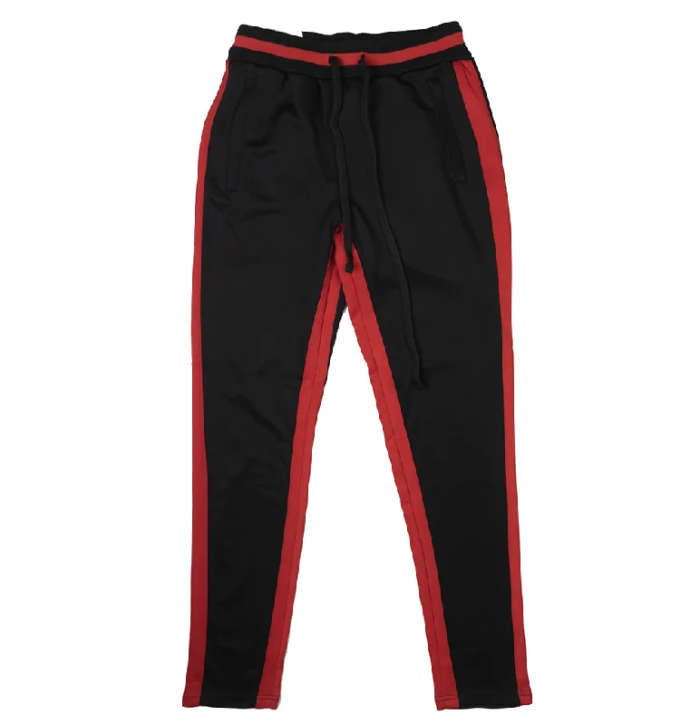 Printed leggings WOMEN'S AMERICAN BAZI TRACK PANTS BLK/RED - RJJ-7001