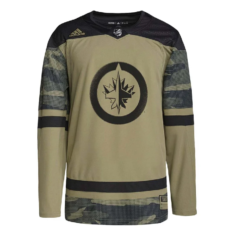 Elevated adidas - Men's Winnipeg Jets Authentic Camo Military Appreciation Jersey (HB1787)