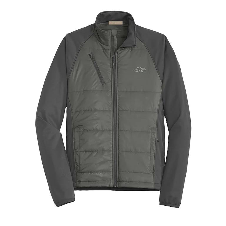 Cold-weather Hybrid Soft Shell Jacket -  Charcoal with Gray