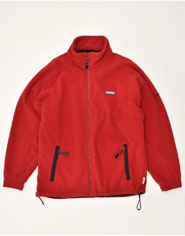 Dynamic-wear REGATTA Mens Fleece Jacket UK 40 Large Red Polyester