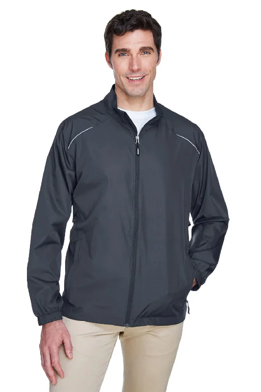 Performance-wear Core 365 Mens Motivate Water Resistant Full Zip Jacket - Carbon Grey