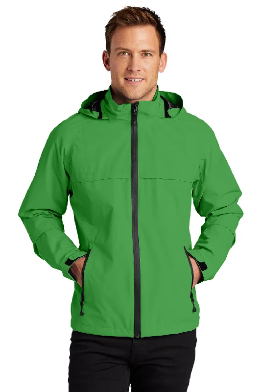 High-tech Port Authority Mens Torrent Waterproof Full Zip Hooded Jacket - Vine Green