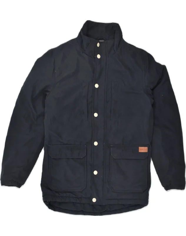 Elevated JACK & JONES Mens Utility Jacket UK 40 Large Navy Blue Polyamide