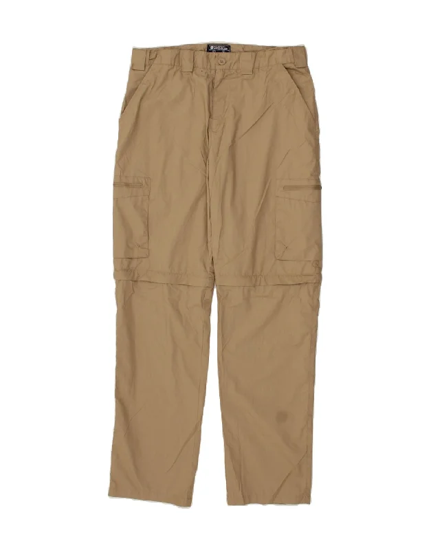 Straight-leg pants MOUNTAIN WAREHOUSE Mens Straight Hiking Cargo Trousers W32 L32 Beige