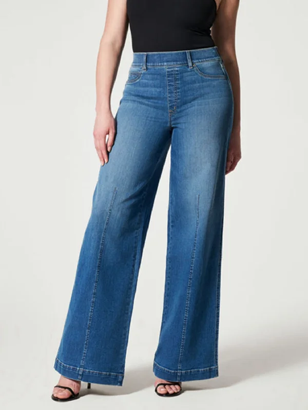 Fit-and-flare pants Wide Leg Long Jeans