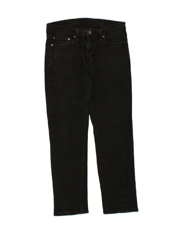 Modern denim LEVI'S Mens 511 Slim Jeans  W32 L28 Black Cotton