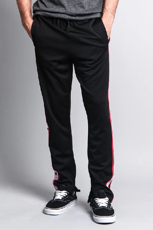 Work pants Men's Slim Fit Star Stripe Track Pants