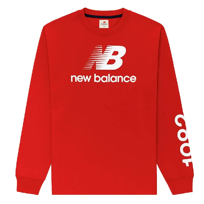 Heavy-duty New Balance - Men's MADE In USA Long Sleeve T-Shirt (MT21548 TRE)