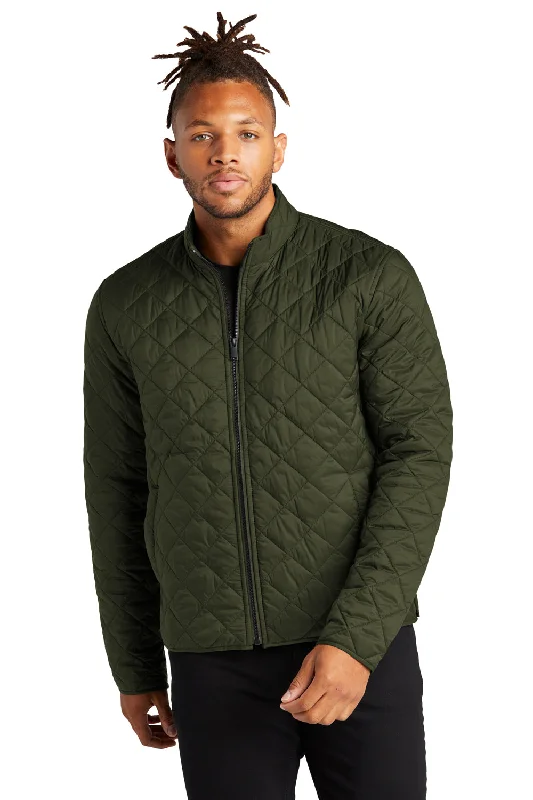 Dynamic-wear Mercer+Mettle Mens Quilted Water Resistant Full Zip Jacket - Townsend Green