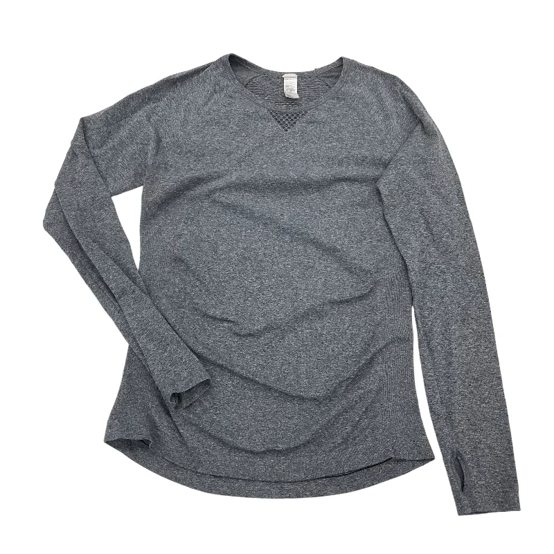 Cozy long sleeve GREY ATHLETIC TOP LS CREWNECK by OLD NAVY Size:M