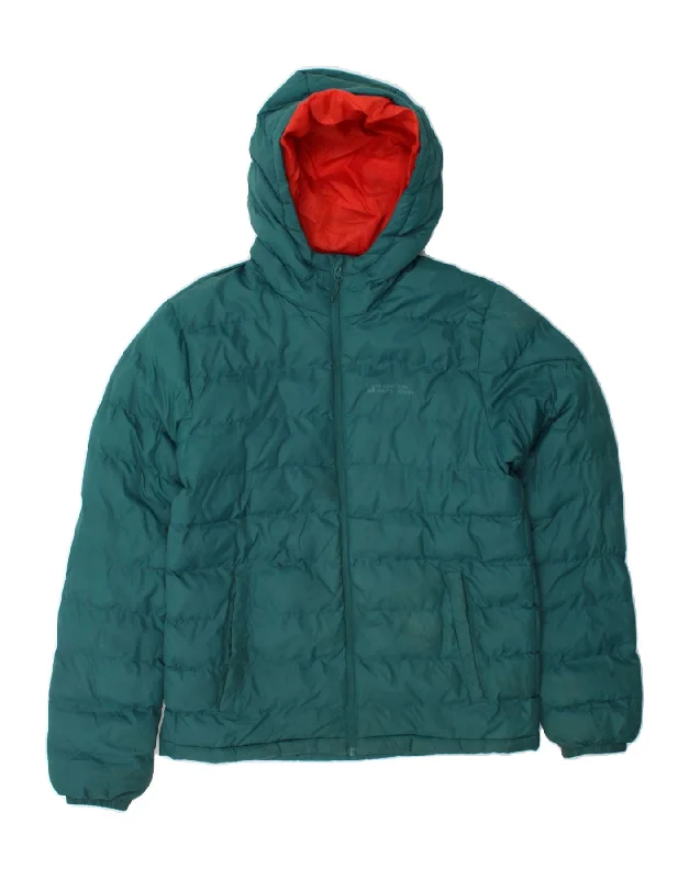 Elevated MOUNTAIN WAREHOUSE Mens Hooded Padded Jacket UK 36 Small Green Polyester