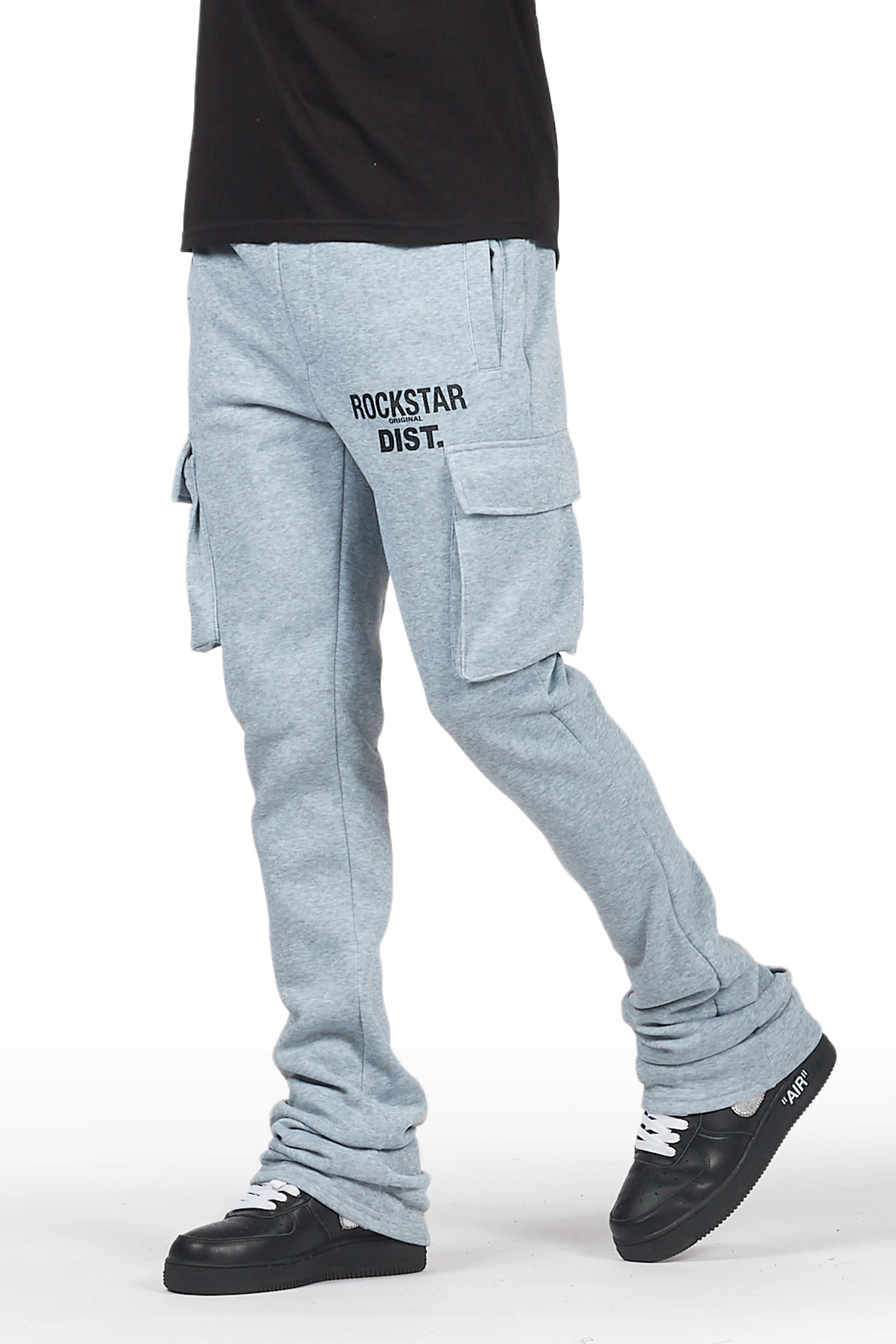 Slim fit jeans Alpine Heather Grey Stacked Flare Cargo Pant