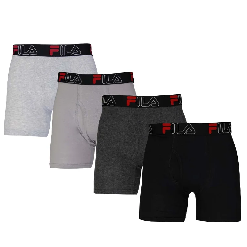 Weatherproof FILA - Men's 4 Pack Boxer Brief (FM412BXCS28 020)