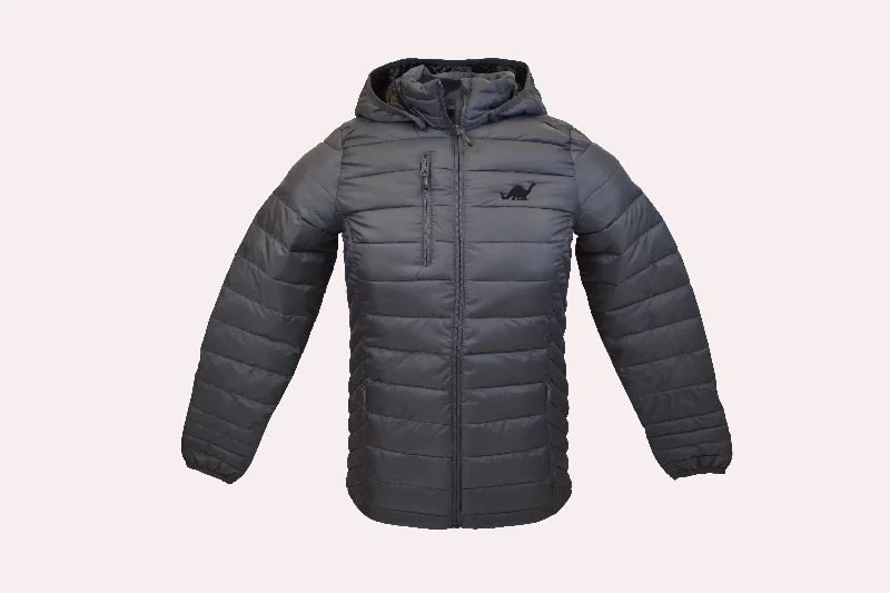 Relaxed-wear Women's DINO Quilted Hooded Jacket