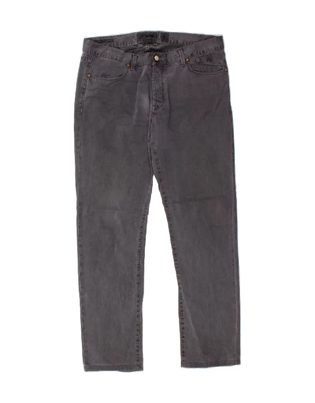 Recycled denim JECKERSON Mens Straight Casual Trousers W38 L32 Grey Lyocell