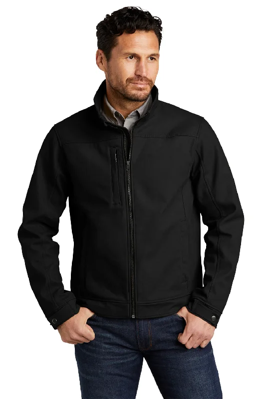 Luxury-fabric CornerStone Mens Duck Cloth Water Resistant Full Zip Jacket - Black