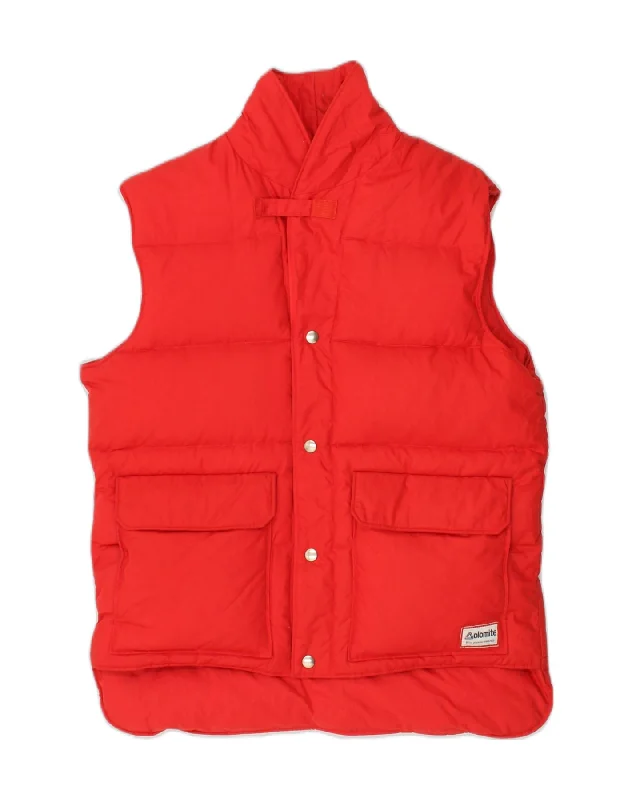 Heavy-duty DOLOMITE Mens Padded Gilet UK 40 Large Red