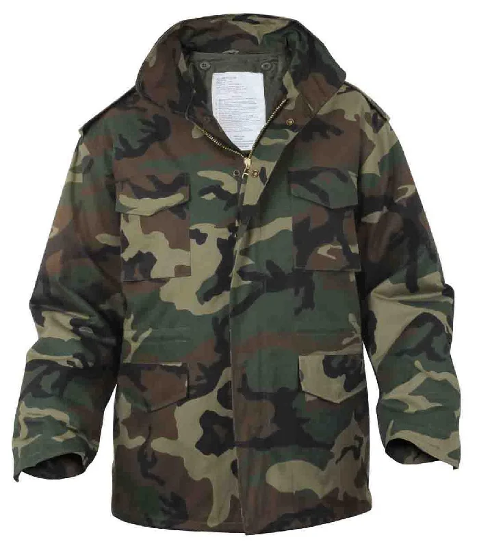 Cold-weather Mens Camo M-65 Field Jacket by Rothco