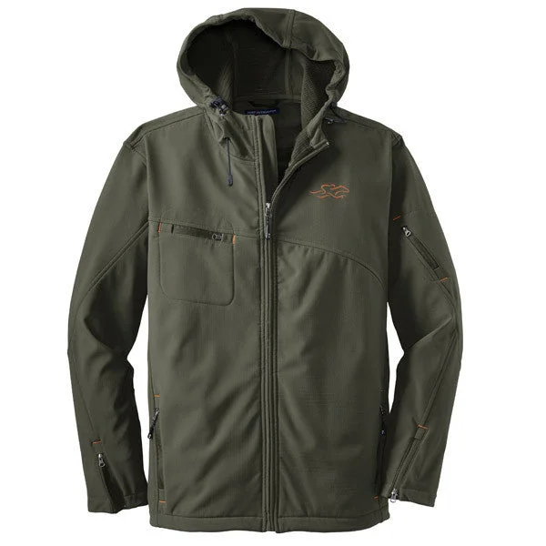 Layer-ready Trimtastic Hooded Soft Shell Jacket - Deep Green