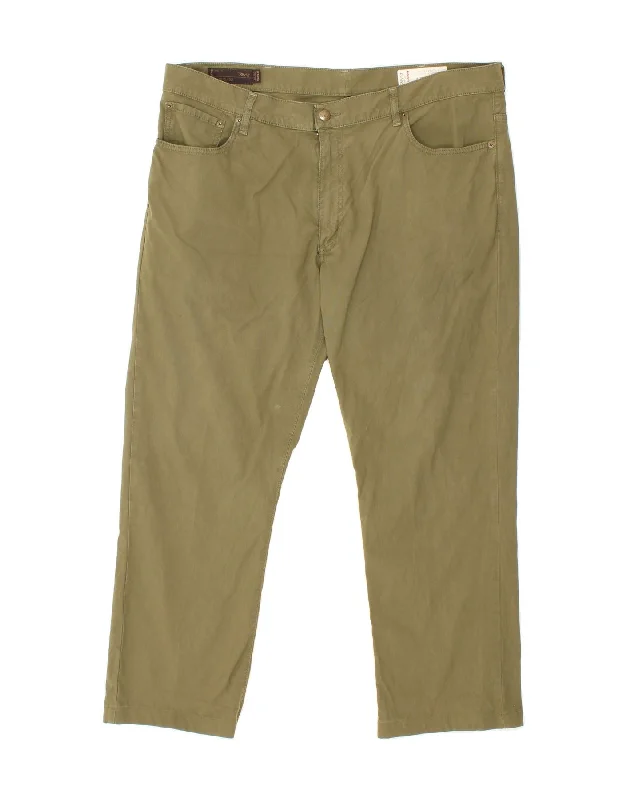 Straight-cut MARLBORO CLASSICS Mens Slim Casual Trousers W40 L28 Khaki