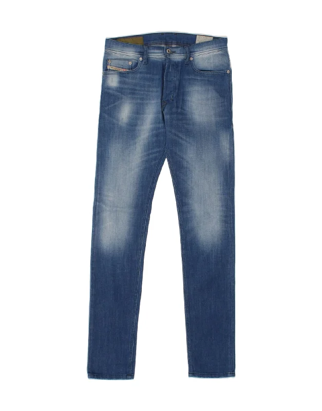 Modern denim DIESEL Mens Tepphar Carrot Slim Jeans W29 L34 Blue Cotton