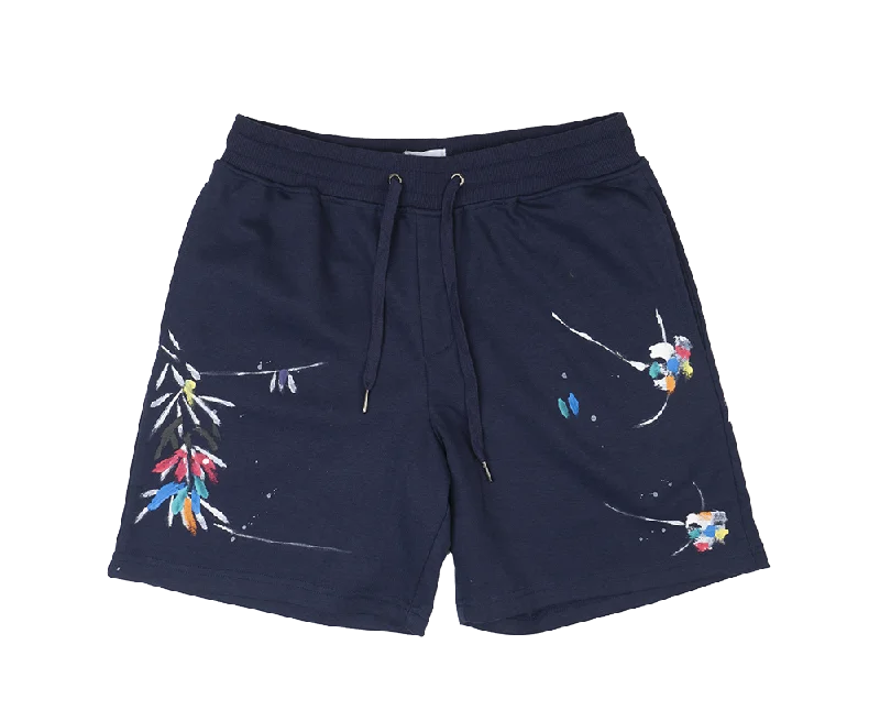 High-waisted EPTM PAINTED SWEATSHORTS NAVY - SWS456