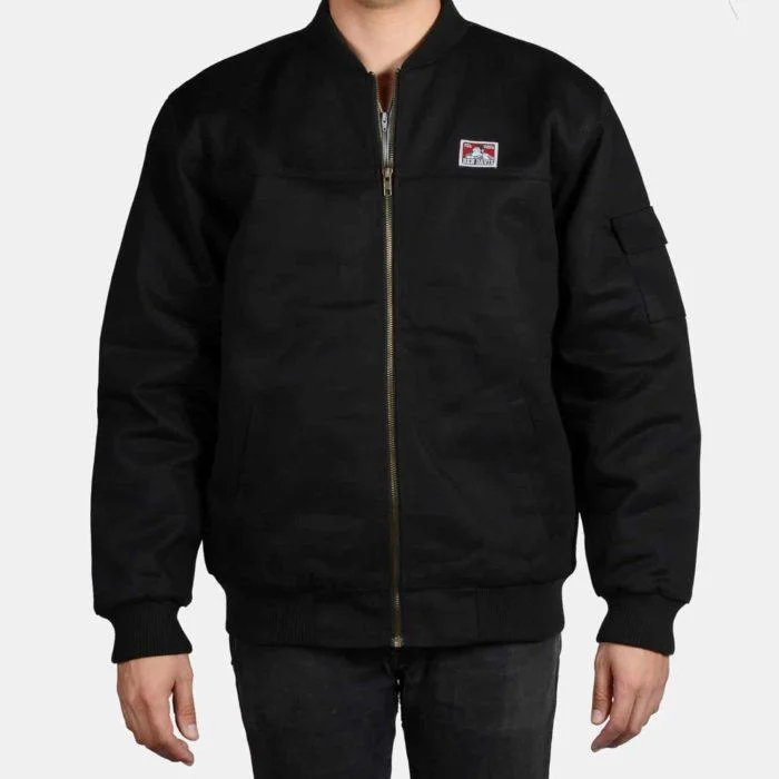 Heavy-duty Bomber Jacket, Black