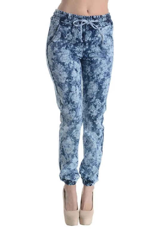 Crop pants Women's Flower Print Jogger Pants