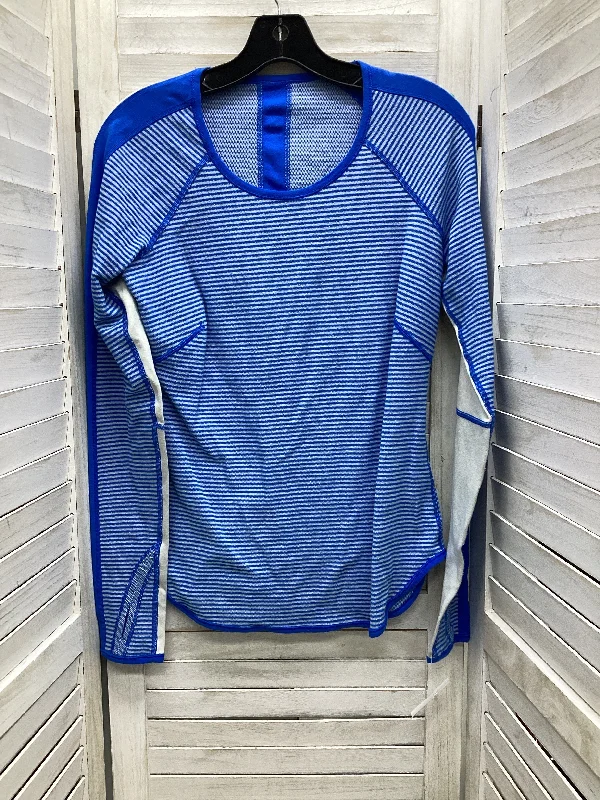 Classic shirt Athletic Top Long Sleeve Crewneck By Lululemon In Blue, Size: 6