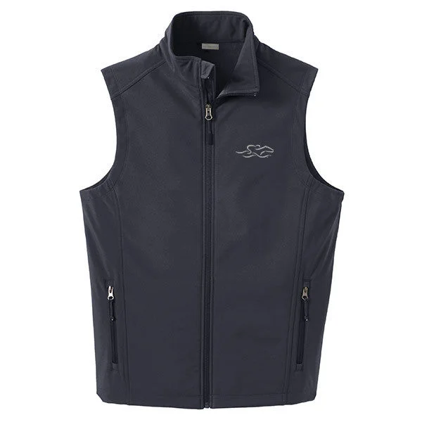 Relaxed-wear Versatile Soft Shell Vest - Gray