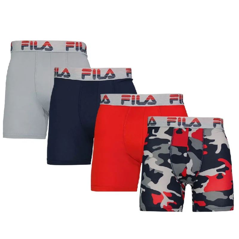 Dynamic-wear FILA - Men's 4 Pack Boxer Brief (FM412BXPB13 410)