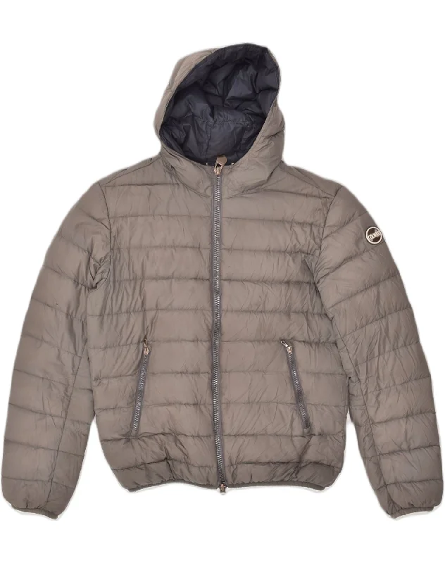 Cold-weather COLMAR Mens Hooded Padded Jacket IT 44 XS Grey Polyester