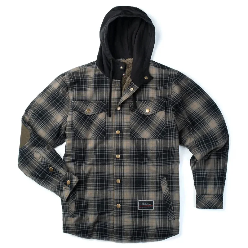 Designer Grizzly Flannel Jacket - Black Grit