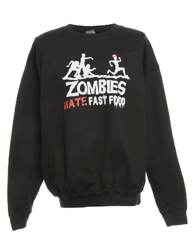 College-style Zombies Gildan Printed Sweatshirt - L