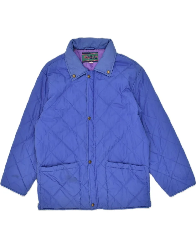 Luxury-fabric FILA Mens Quilted Jacket UK 44 2XL Blue Polyester