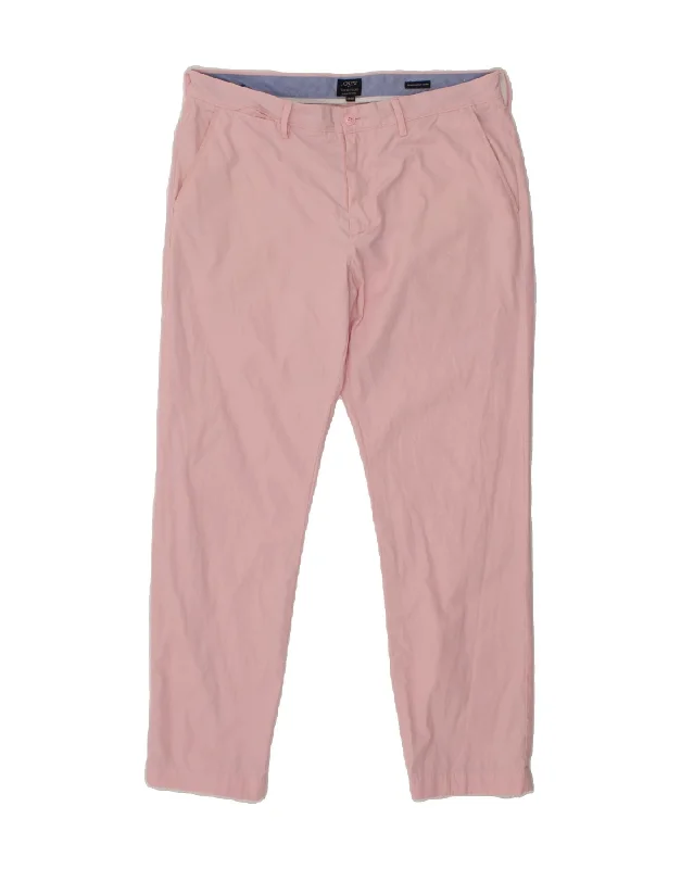 Bootcut J. CREW Mens The Sutton Slim Chino Trousers W34 L30 Pink Cotton