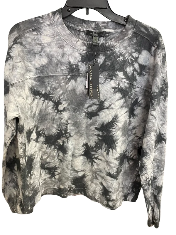 Comfortable long sleeve Top Long Sleeve By Banana Republic In Tie Dye Print, Size: S