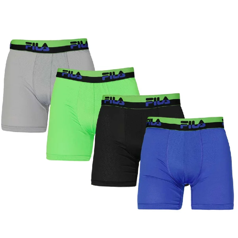 Luxe-casual FILA - Men's 4 Pack Boxer Brief (FM412BXPM8 334)