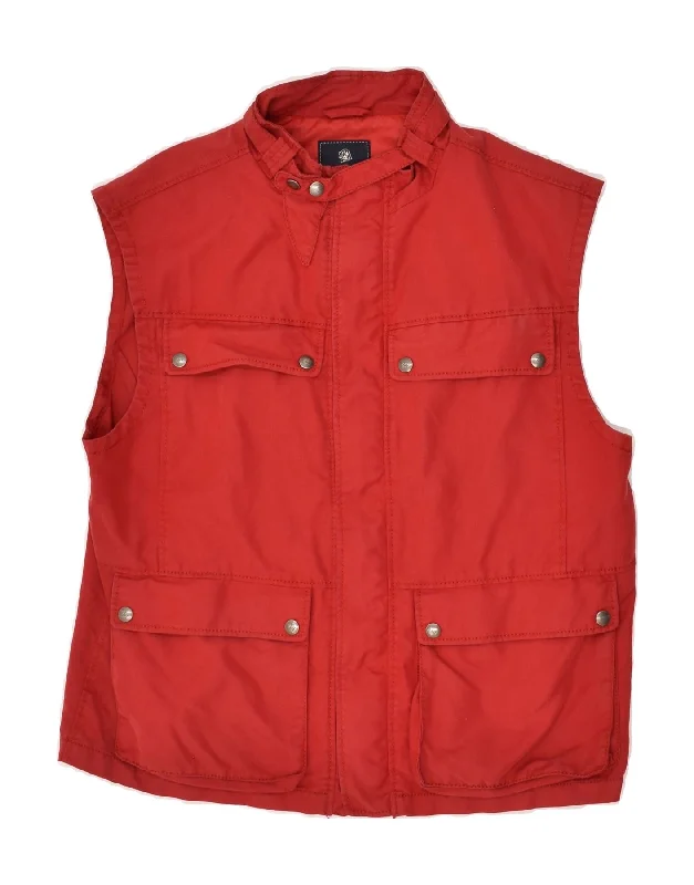 Performance-ready FAY Mens Utility Gilet UK 38 Medium Red