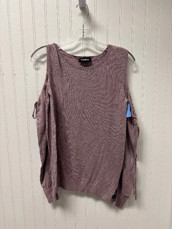 Layering long sleeve Top Long Sleeve By Express In Purple, Size: Sp