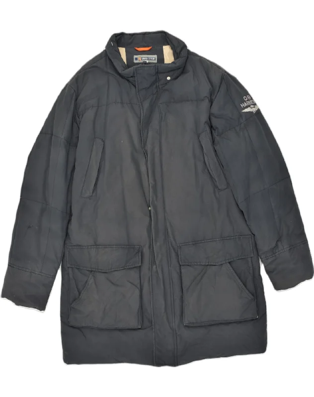 Cold-weather ARMATA DI MARE Mens Windbreaker Coat IT 54 2XL Black Polyester