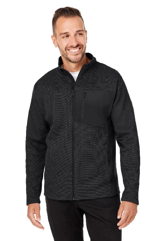 Functional-wear Spyder Mens Constant Canyon Full Zip Sweater Jacket - Black