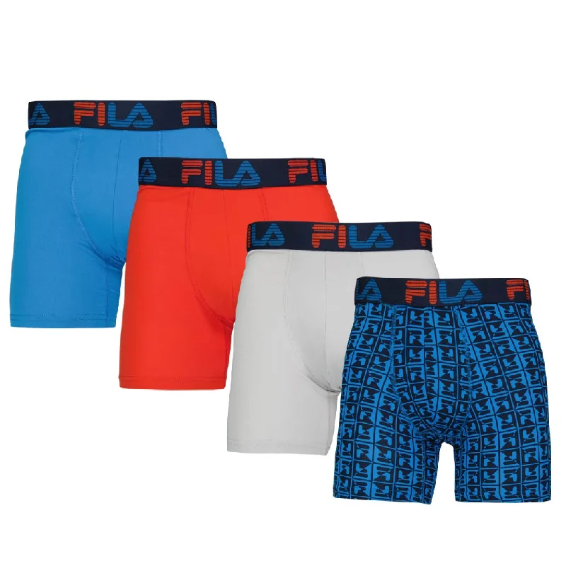 Off-duty FILA - Men's 4 Pack Boxer Brief (FM412BXPB13 400)