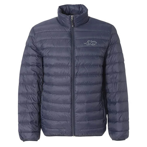 Layered Packable Down Puffer Jacket - Navy