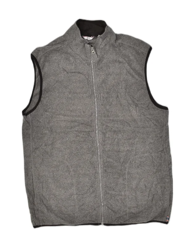 Comfy-wear IZOD Mens Fleece Gilet UK 42 XL Grey Polyester