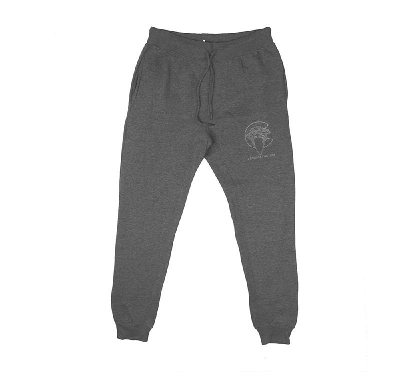 Crop pants CROOKS & CASTLES LOGO SWEATPANT JOGGERS CHARCOAL - QS2100639