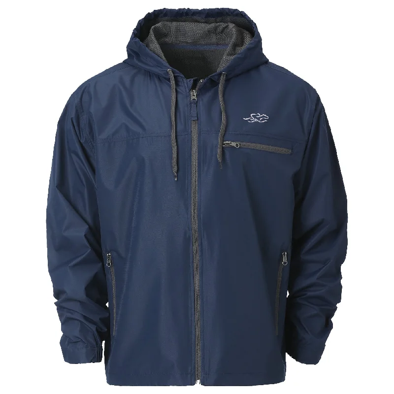 Comfortable Adventure Packed Hooded Jacket - Navy